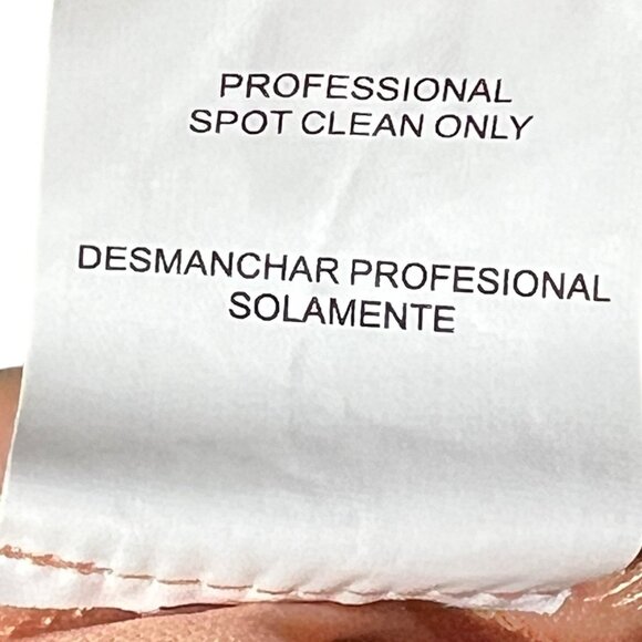 Jodi Kristopher Peach Dress w/ White Floral Sequin Overlay Womens Size 9 Lined - Picture 7 of 13